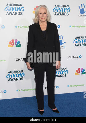 GLENN CLOSE LA DEUXIÈME ÉDITION ANNUELLE DU PRIX DONNER AMÉRICAIN PASADENA CALIFORNIA USA 07 décembre 2012 Banque D'Images