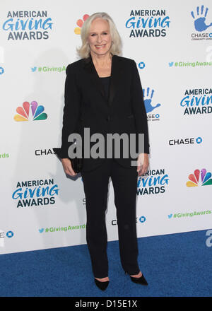 GLENN CLOSE LA DEUXIÈME ÉDITION ANNUELLE DU PRIX DONNER AMÉRICAIN PASADENA CALIFORNIA USA 07 décembre 2012 Banque D'Images