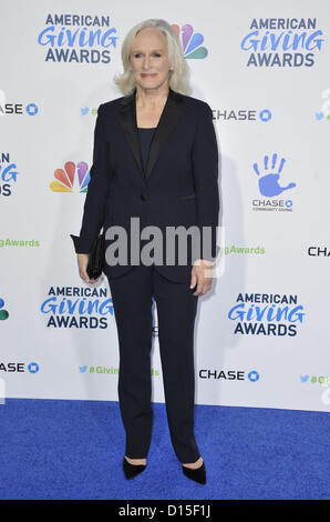 7 décembre 2012 - Los Angeles, Californie, États-Unis - Glenn Close participant à la deuxième édition annuelle du prix américain donnant lieu au Pasadena Civic Auditorium à Pasadena en Californie le 7 décembre 2012. Crédit Image : 2012(© D. Long/Globe Photos/ZUMAPRESS.com) Banque D'Images