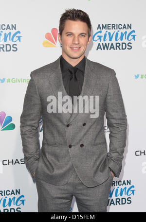 MATT LANTER LA DEUXIÈME ÉDITION ANNUELLE DU PRIX DONNER AMÉRICAIN PASADENA CALIFORNIA USA 07 décembre 2012 Banque D'Images