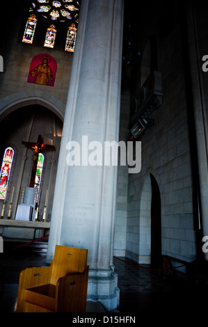 Barcelone, Espagne : Intérieur de l'Église Expiatoire du Sacré-Cœur de Jésus dans la colline du Tibidabo Banque D'Images