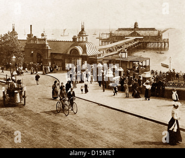 La Jetée de Southend-on-Sea période victorienne Banque D'Images