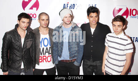 7 décembre 2012 - New York, New York, États-Unis - Chanteurs TOM PARKER, MAX GEORGE, SIVA KANESWARAN, JAY MCGUINESS, NATHAN SYKES du voulait assister à la 2012 Z100's Jingle Ball tenue au Madison Square Garden. (Crédit Image : © Kaszerman ZUMAPRESS.com)/Nancy Banque D'Images