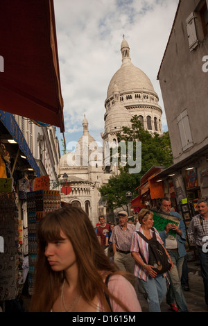 Sacré-Cœur, Paris. Banque D'Images