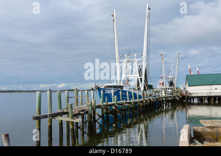 Bateaux de pêche dans le port de Fernandina Beach, Amelia Island, Floride, USA Banque D'Images