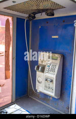 Photo d'un téléphone public fort dans la région de Ninh Binh Vietnam Banque D'Images