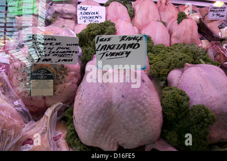 Lakeland Free Range la Turquie en vente afficher Borough Market, London Bridge, London, England, UK KATHY DEWITT Banque D'Images