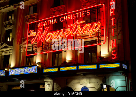 Le piège à souris spectacle au St Martin's Theatre à Londres Banque D'Images