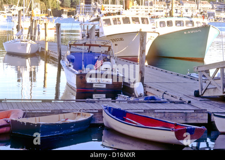 Boats docked in Ogunquit, Maine Banque D'Images