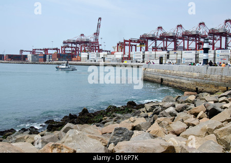 Port de Callao. La ville de Lima. Le Pérou. Banque D'Images