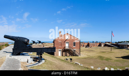 Fort Clinch surplombant la baie Cumberland, Fort Clinch State Park, Fernandina Beach, Amelia Island, Floride, USA Banque D'Images