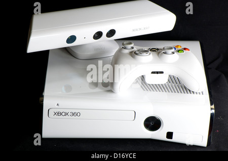 Nouvelle série de Xbox 360 blanc de Microsfot. Banque D'Images