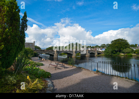 Newton Stewart, River Cree, pont, Dumfries et Galloway, Écosse, Royaume-Uni Banque D'Images