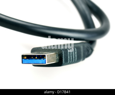 Un connecteur de type USB 3.0 Banque D'Images