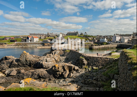 Sur le nord de l'Portsoy Aberdeenshire Coast Banque D'Images