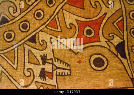 La culture Wari Wari textil 500AC-1000AC Perú Banque D'Images