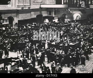 Parquet de la bourse, bourse de New York, New York City Banque D'Images