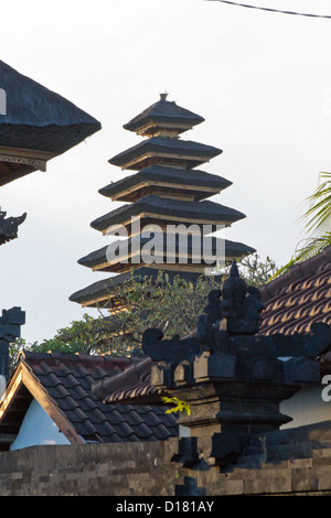 Partie d'un temple hindou à Jimbaran, Bali Banque D'Images