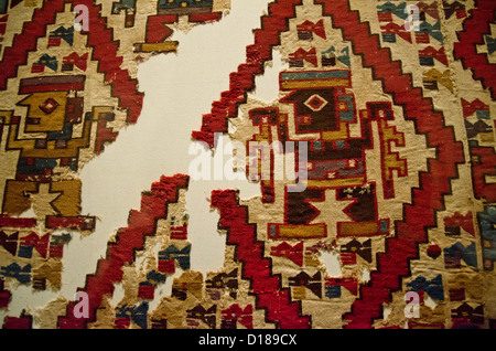 La culture Wari Wari textil 500AC-1000AC Perú Banque D'Images