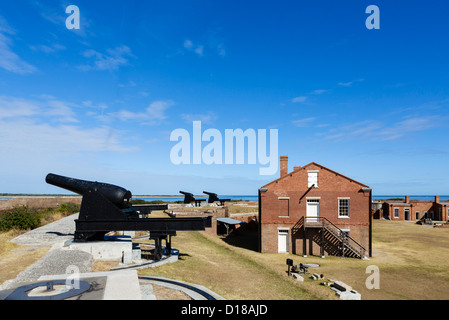 Fort Clinch surplombant la baie Cumberland, Fort Clinch State Park, Fernandina Beach, Amelia Island, Floride, USA Banque D'Images