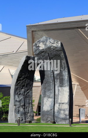 Monolithes de Denver par Beverly Pepper,Denver Art Museum,Denver Colorado,,USA Banque D'Images