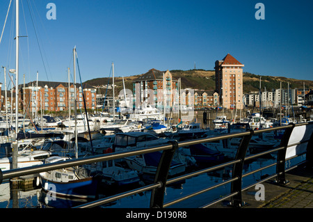 Quartier maritime de Swansea swansea South Wales UK Banque D'Images