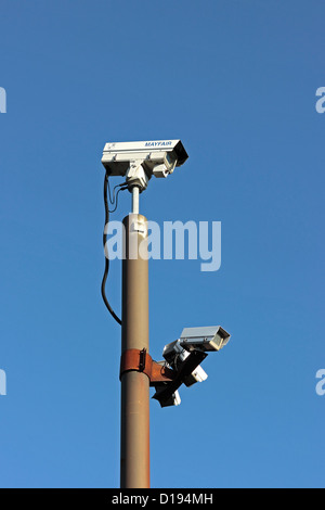 Caméras de surveillance retour Micklegate Parking Selby Banque D'Images