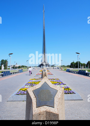 Monument des conquérants de l'espace de Moscou, Russie Banque D'Images