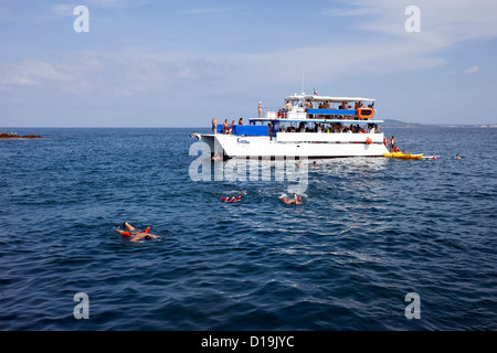 Bateau de plongée voyages mexicains Mexique ocean Banque D'Images