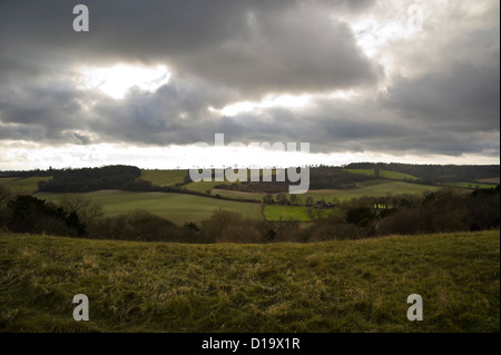 Le sentier national Ridgeway près de Chinnor, España Banque D'Images