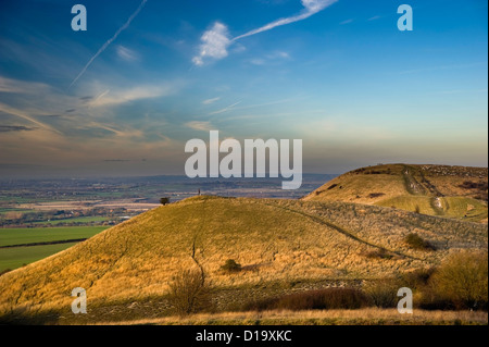 Ivinghoe Beacon à la fin de la National Trail Ridgeway, España Banque D'Images