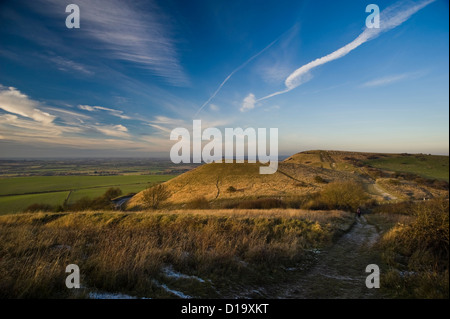 Ivinghoe Beacon à la fin de la National Trail Ridgeway, España Banque D'Images