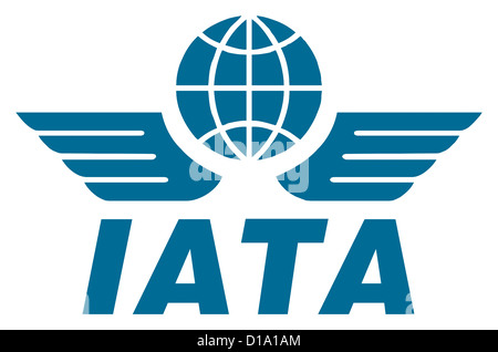 Logo de l'Association internationale du transport aérien IATA. Banque D'Images