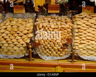 Les cookies français dans la pâtisserie, Haut-Rhin, Alsace, France Banque D'Images