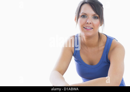 Portrait of young woman in sportswear Banque D'Images