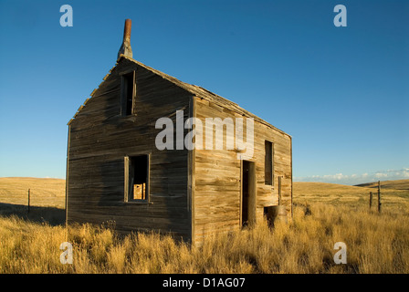 Old Homestead dans la prairie du Nord de l'Utah. Banque D'Images