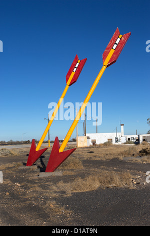 Twin Arrows, Arizona. Banque D'Images