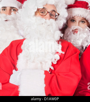 Portrait à Santa costume Banque D'Images