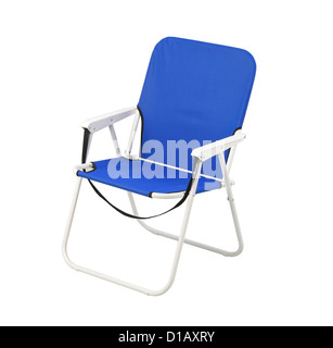 Belle chaise bleu pour usage intérieur ou extérieur camping Banque D'Images