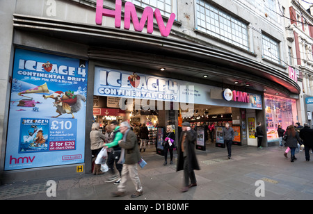 HMV Oxford Street shop, London, England, UK Banque D'Images
