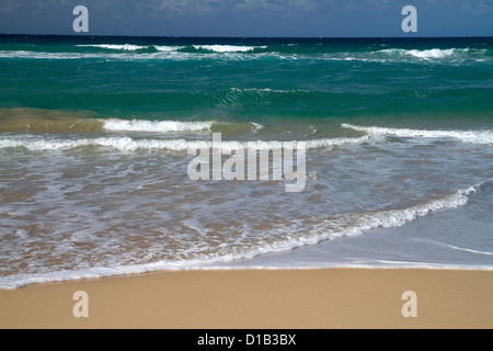 Polihale State Park et plage situé sur la côte ouest de l'île de Kauai, Hawaii, USA. Banque D'Images