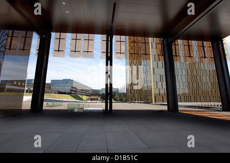 Cour européenne de Justice, Commission européenne, bâtiment Jean Monnet, Plateau du Kirchberg, Luxembourg-ville, l'Europe Banque D'Images