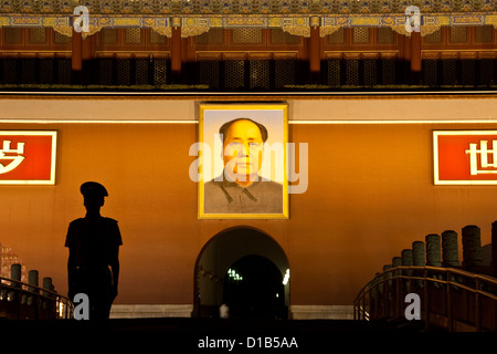 La place Tiananmen , Beijing , Chine Banque D'Images