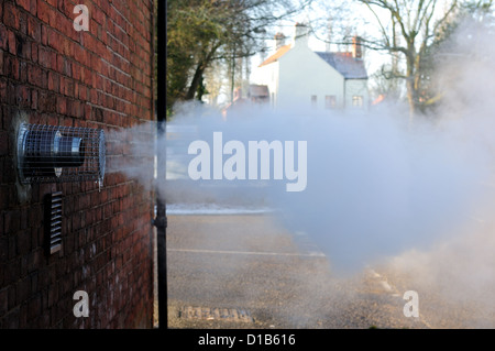Chaudière à condensation d'aération. Banque D'Images