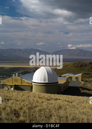 Vue sur le Mt. John Observatory exploité par l'Université de Canterbury, près de Lake Tekapo, Nouvelle-Zélande. Banque D'Images