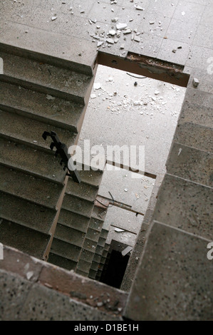 Mme Wald, Allemagne, a été détruit l'escalier de l'ancienne maison de repos de l'ANV Banque D'Images