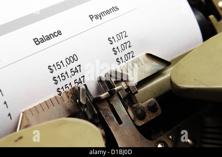 Balance de paiements Banque D'Images