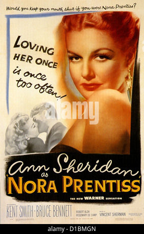 NORA PRENTISS Affiche pour 1947 film Warner Bros avec Ann Sheridan Banque D'Images