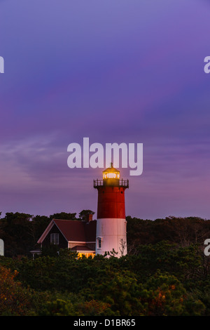 Nauset Light est situé le long de la Cape Cod National Seashore près de Nauset Beach à Eastham. Banque D'Images