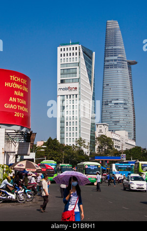 Bitexaco Saigon tour financier Banque D'Images